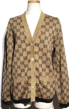 GUCCI グッチ GG ウール カーディガン XS ベージュ - メルカリ