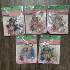ガールズ＆パンツァー プライズ景品 アクリルキーホルダー 5種セットのサムネイル