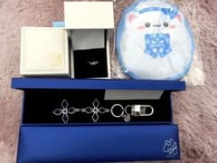 未使用美品】ホロライブ 雪花ラミィ 指輪、キーホルダー、扇子など 