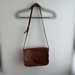 COACH レザー ショルダーバッグ ブラウン
