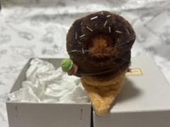 三角ユウリ マウスのぬいぐるみ アイスクリーム チョコレート ネズミ