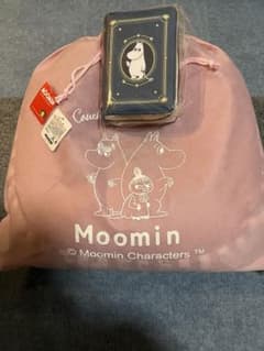 匿名配送★ムーミンめちゃ冷えカウチクッション2 ブック型ポーチ2点セット