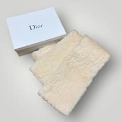 極美 Christian Dior リアルファー ラビットトロッター マフラー