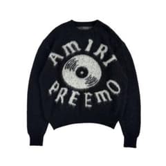 AMIRI PREEMO シャギーニット オーバーサイズセーター 黒 Lサイズ 