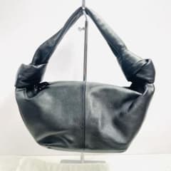 BOTTEGA VENETA ダブルノット ハンド バッグ 黒 ブラック - メルカリ