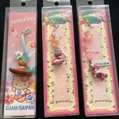 Hello Kitty ストラップ 3種セット グアム サイパン - メルカリ