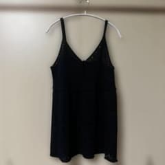 GU スカシアミニット キャミソールチュニック ブラック Lのサムネイル