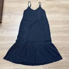 キャミワンピース 黒 秋・冬用