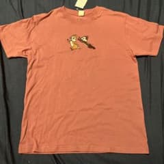 Disney チップとデール 刺繍 Tシャツ ピンク Mのサムネイル
