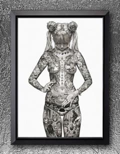 大友昇平 平成聖母 【A4サイズ写真ポスターフレーム付き2点セット