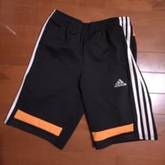 adidas キッズ ハーフパンツ ブラック オレンジのサムネイル