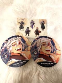 Uzui Tengen Awa Odori Coaster Set (2 pieces) and Joyful Puffy Sticker Set