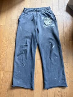 Bowwow fluxus ペイント加工 スウェットパンツ グレーのサムネイル