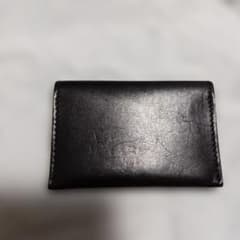【本革美品】JAPAN MADE 名刺入れ 黒 カードケースのサムネイル