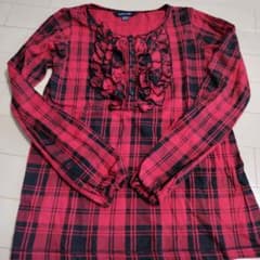 新品Ralph Lauren 赤黒チェック 長袖シャツ Lのサムネイル