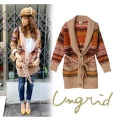 今だけタイムセール♡ ungrid モヘア柄 ニット ガウン♡のサムネイル