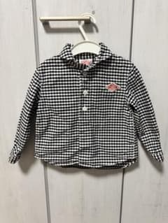 DANTON キッズ 長袖シャツ ギンガムチェック Sサイズのサムネイル