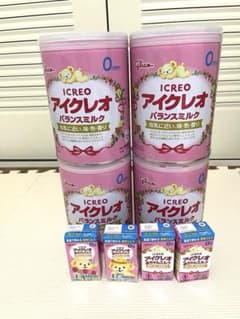 Glico アイクレオ バランスミルク 4缶 液体ミルク4パックセット - メルカリ