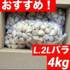 【お買い得セール】青森県 福地ホワイト にんにく L.2Lバラ 4kg お買い得セール】青森県 福地ホワイト にんにく L.2Lバラ 4kg ニンニク