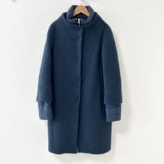 HERNO ヘルノ ダウンコート ネイビー 切り替え 42 - メルカリ