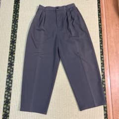 remer グレー プリーツスラックス M