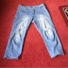 みく様専用   美品！ダメージ ボーイフレンドデニムパンツのサムネイル