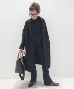 [新品］L'Appartement コル ピエロパンツ ネイビー日本製のサムネイル