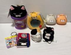 ひげまんじゅう ぬいぐるみ マスコット 7点セットのサムネイル