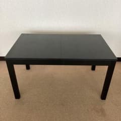 送料込】IKEA イケア 伸長式ダイニングテーブル BJURSTA ブラック②