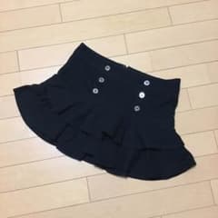 CECIL McBEE フリル ミニスカート 黒のサムネイル
