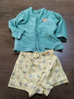 ベビー 水着 ラッシュガード 水遊びパンツ セット 80 男の子 恐竜のサムネイル