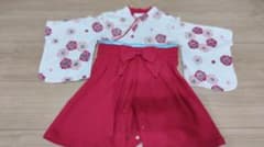 袴ロンパース　女の子　80cm