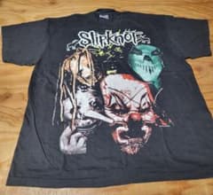 Slipknot バンドTシャツ ブラック 両面プリント/XLサイズ - メルカリ