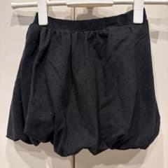 ZARA キッズ バルーンスカート 128cm 黒 スパンコールのサムネイル