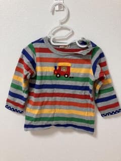 MIKI HOUSE ボーダー長袖Tシャツ 90cmのサムネイル