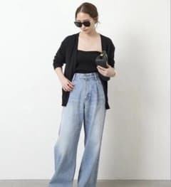 美品！Deuxieme Classe ドゥーズイエムクラスタックバギーデニムのサムネイル