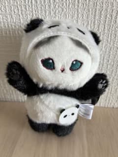 【韓国限定】mofusand パンダにゃん マスコット ぬいぐるみ モフサンド