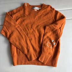 ANYA HINDMARCH UNIQLO 長袖 ニット オレンジ Sのサムネイル