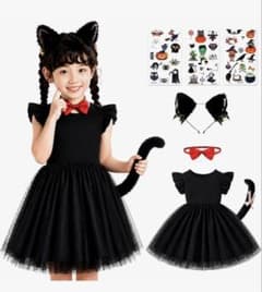 コスプレ 黒猫 子供 ハロウィン　120のサムネイル