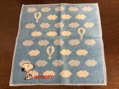 SNOOPY スヌーピー ミニタオル ハンカチ ブルーのサムネイル