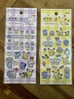 ポケモン ポケピース　キラキラシールセット2枚のサムネイル