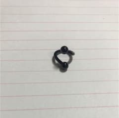 14G スパイラルバーベル 黒のサムネイル
