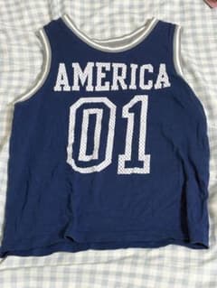 AMERICA 01 ノースリーブTシャツ ネイビー アメカジ スポーティーのサムネイル