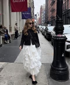 thetoe スカート　 Iris tulle skirt グレー sサイズのサムネイル