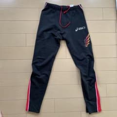 asics 陸上競技用パンツ ブラック ピンクのサムネイル