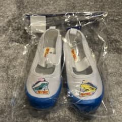 【新品・未開封】プラレール 上履き 16cm 白/青のサムネイル
