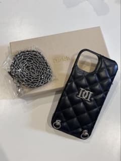 DDキルティングiPhoneケース 13-14 blackのサムネイル