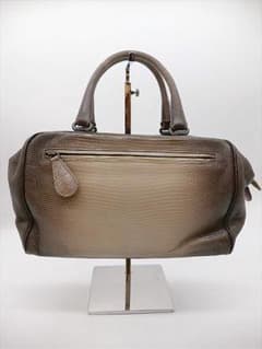 1932]美品 ＊ボッテガヴェネタ＊ リザードレザー ハンドバック ミラー 