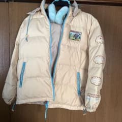 Angel Blue Down Jacket, Beige, Earmuffs, Ear Cuffs, Coat, Size M