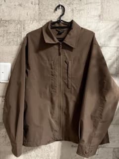 WORKMAN　クワトロポケット　ジップアップシャツ　L　ブラウン